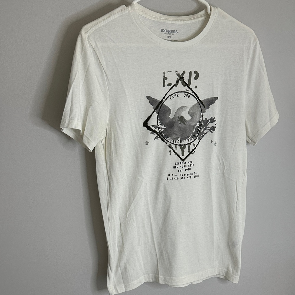 Express Ivory Graphic Tee